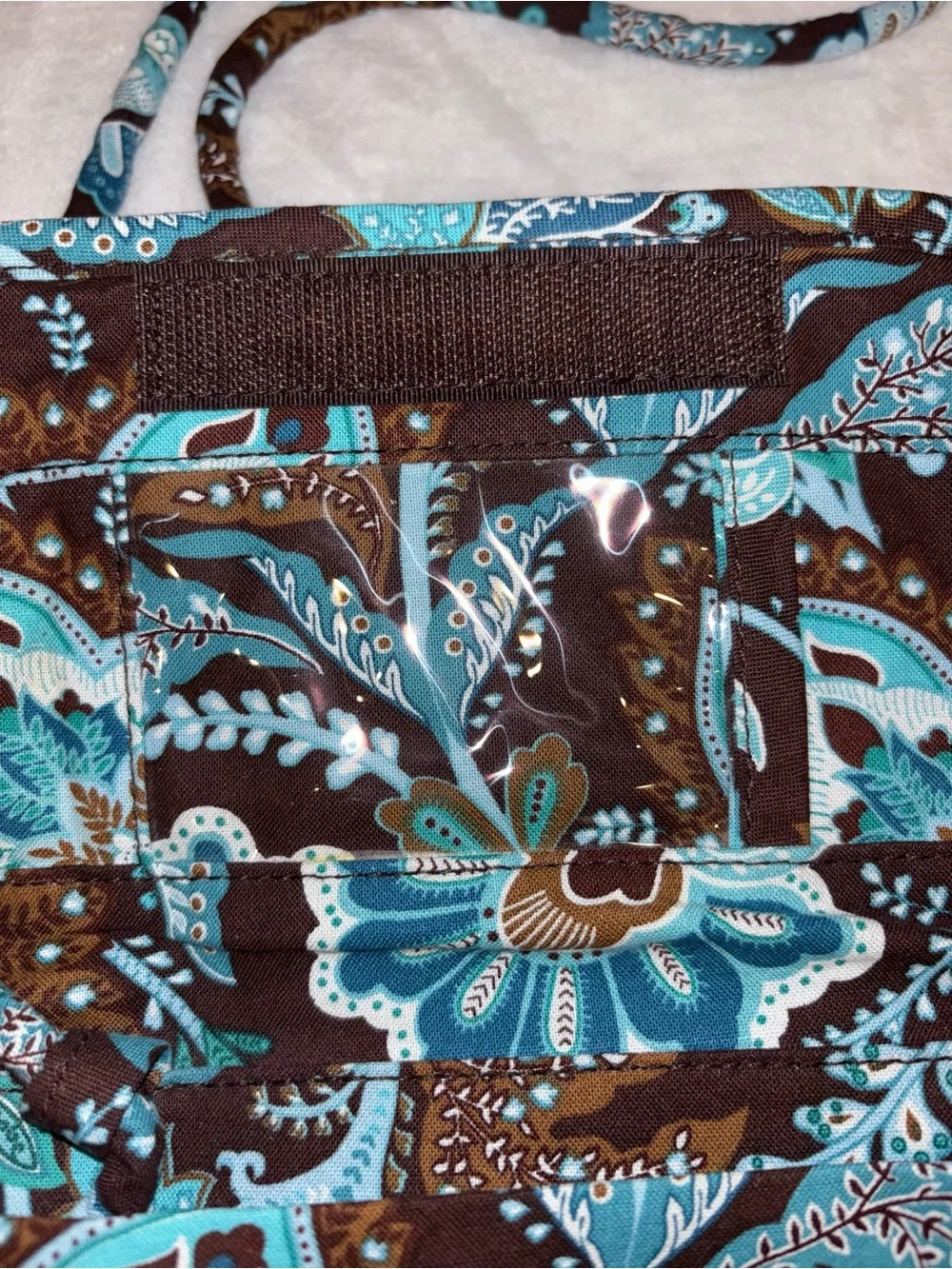 New Vera Bradley Java Blue Wallet Crossbody RETIRED